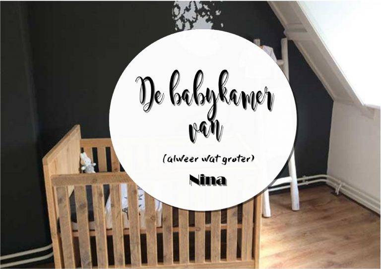 De stoere babykamer van Nina met meubels van steigerhout!