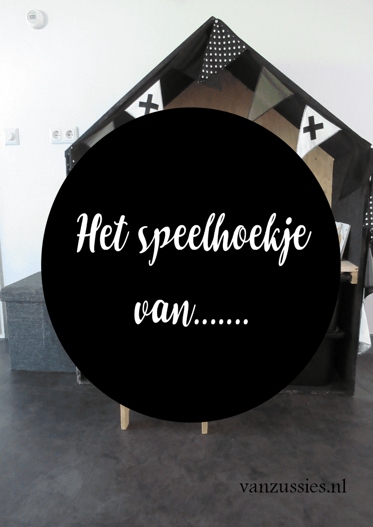 speelhoekje met speelhuisje