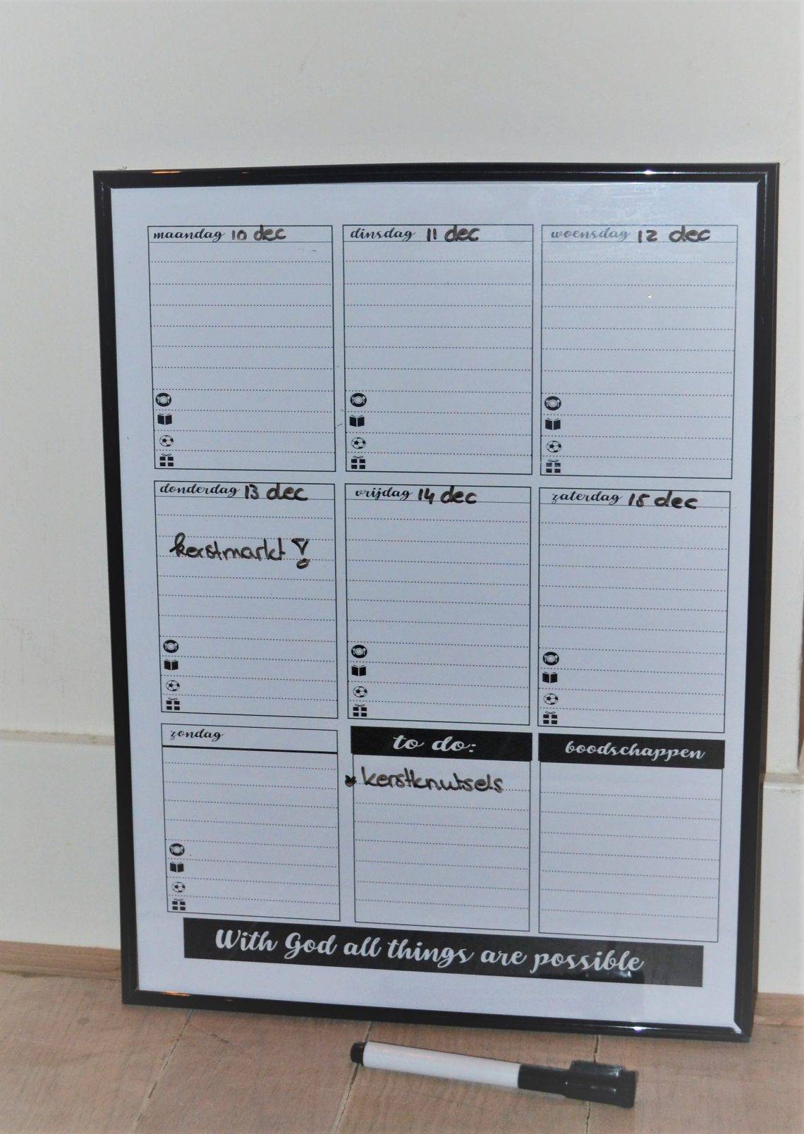 weekplanner gratis
