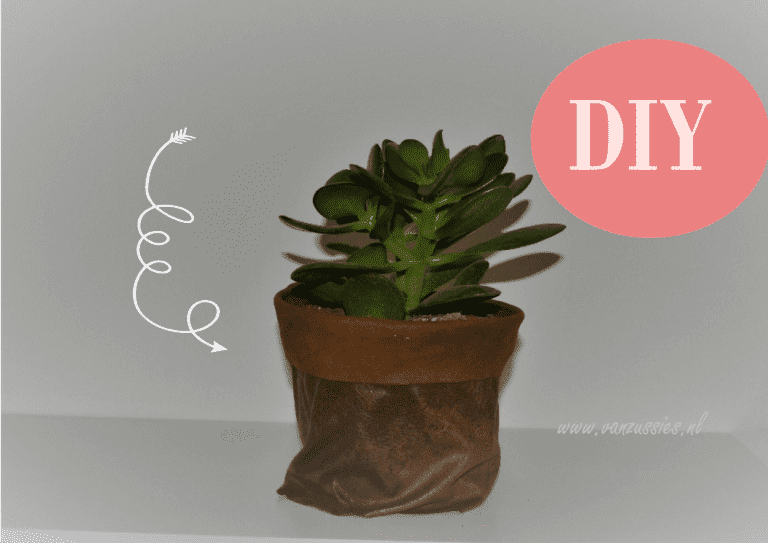 DIY- Leerzak voor plant
