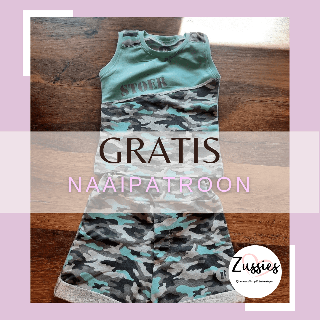 Zomersetje voor peuter met gratis hemd naaipatroon!