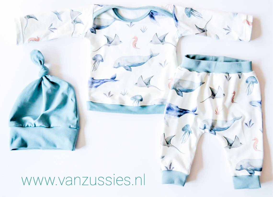 Babysetje zelf maken? Gratis naaipatroon hier!