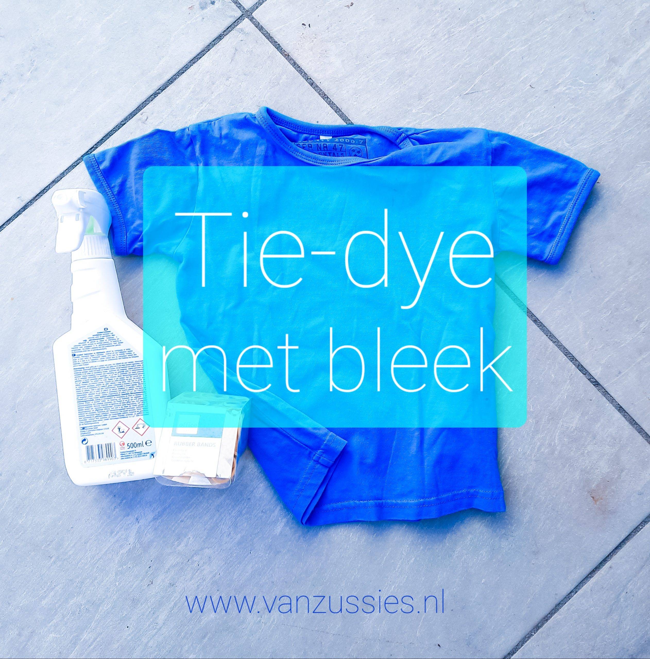 Awesome shirt maken met bleek: Tie-dye techniek|DIY