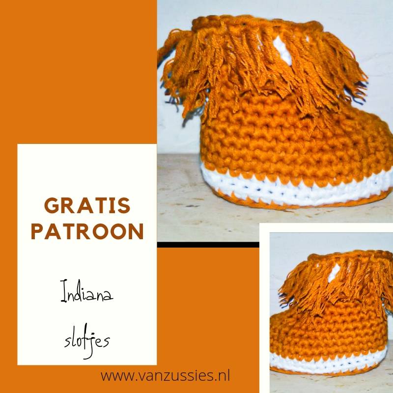 Indiana slofjes om te haken! Weer een gratis patroon!