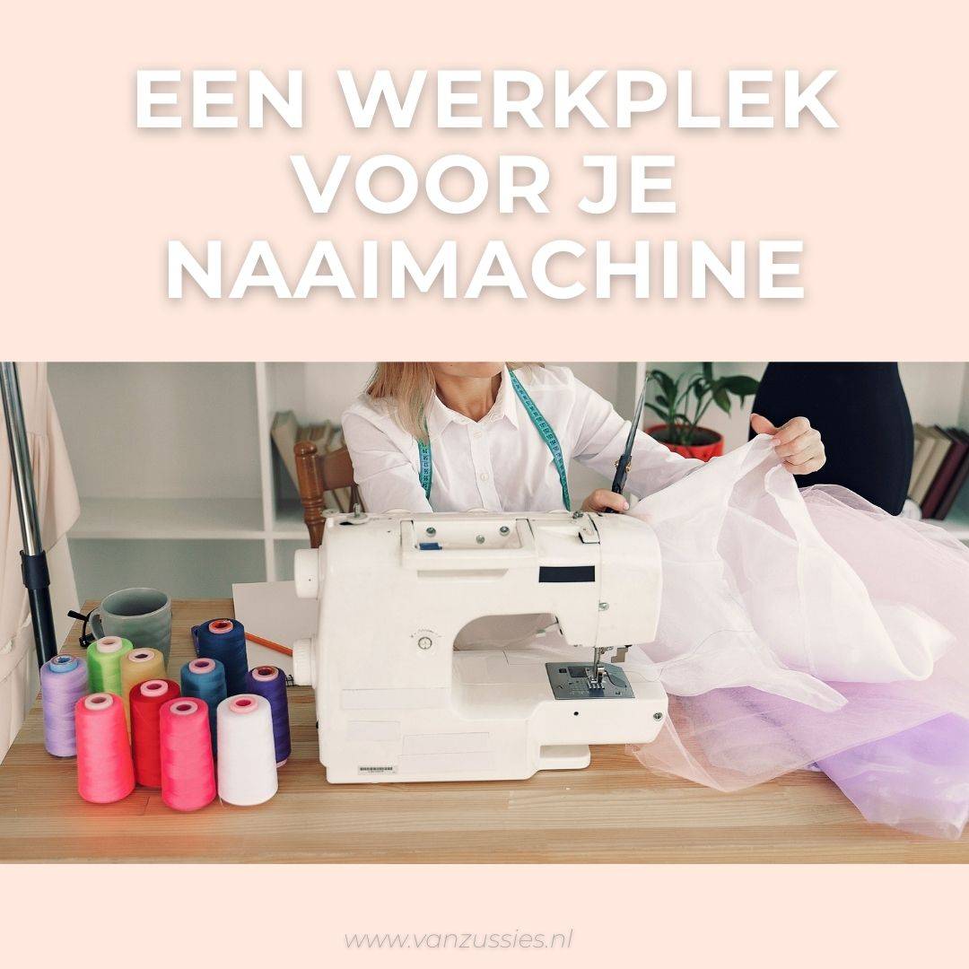 werkplek voor naaimachine