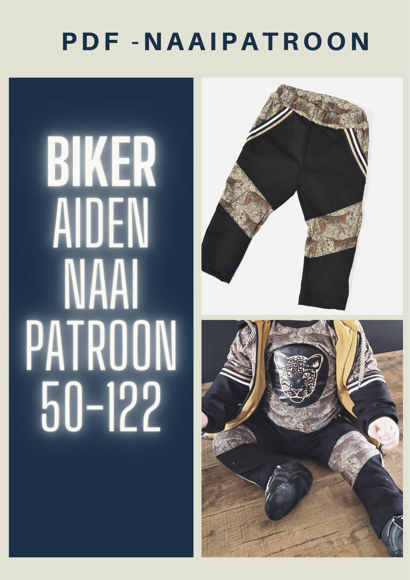 Bikerbroek naaipatroon voor baby en kind!