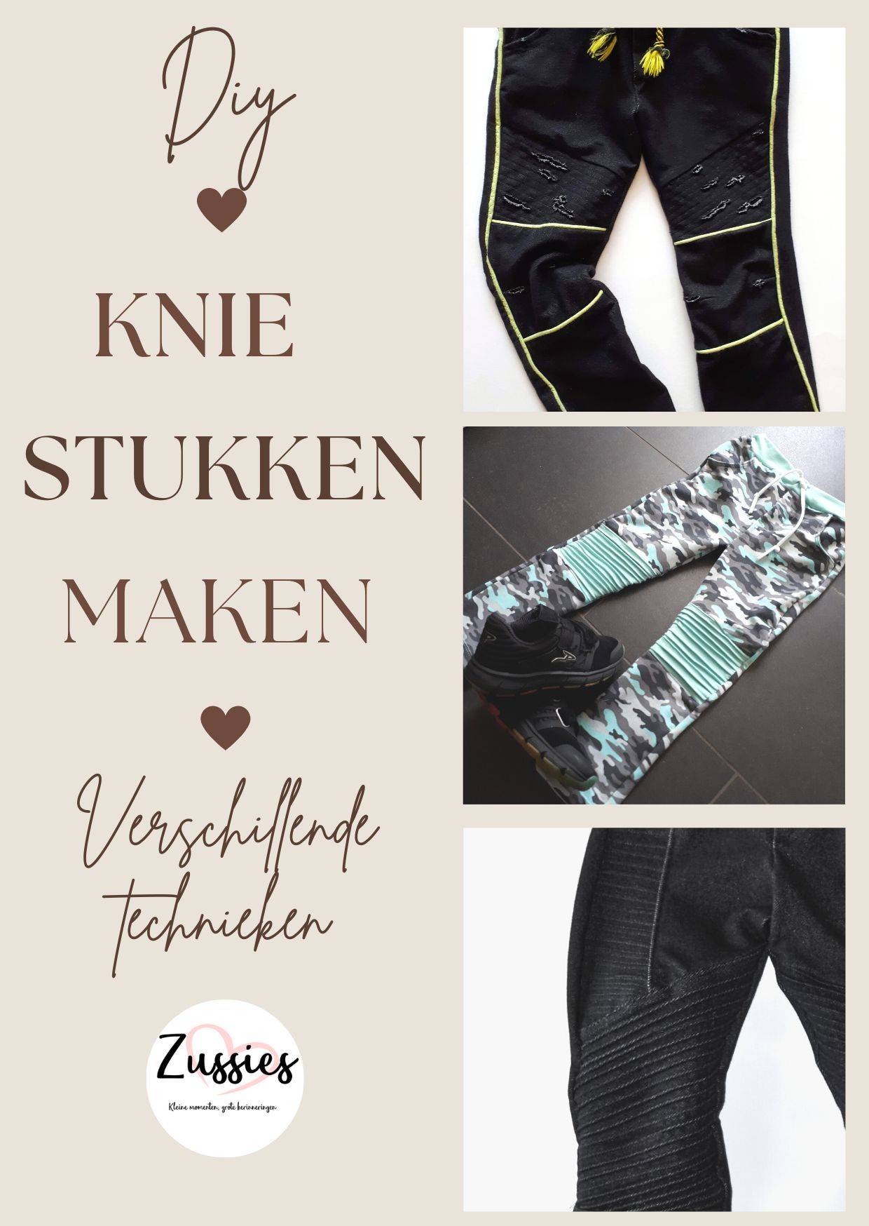 Kniestukken maken in een broek! Zo doe je dat!