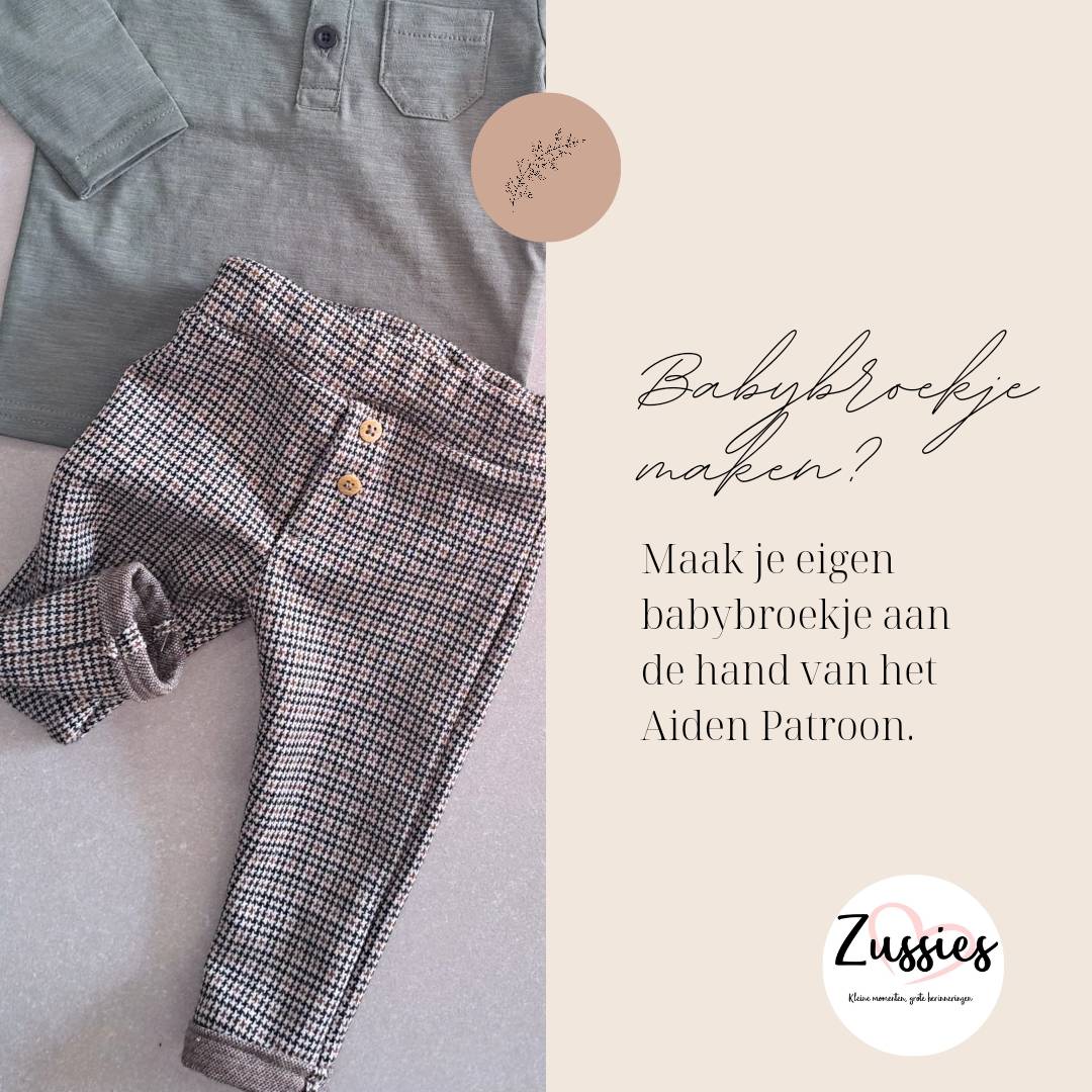 Een schattig babybroekje maken aan de hand van het Aiden patroon.