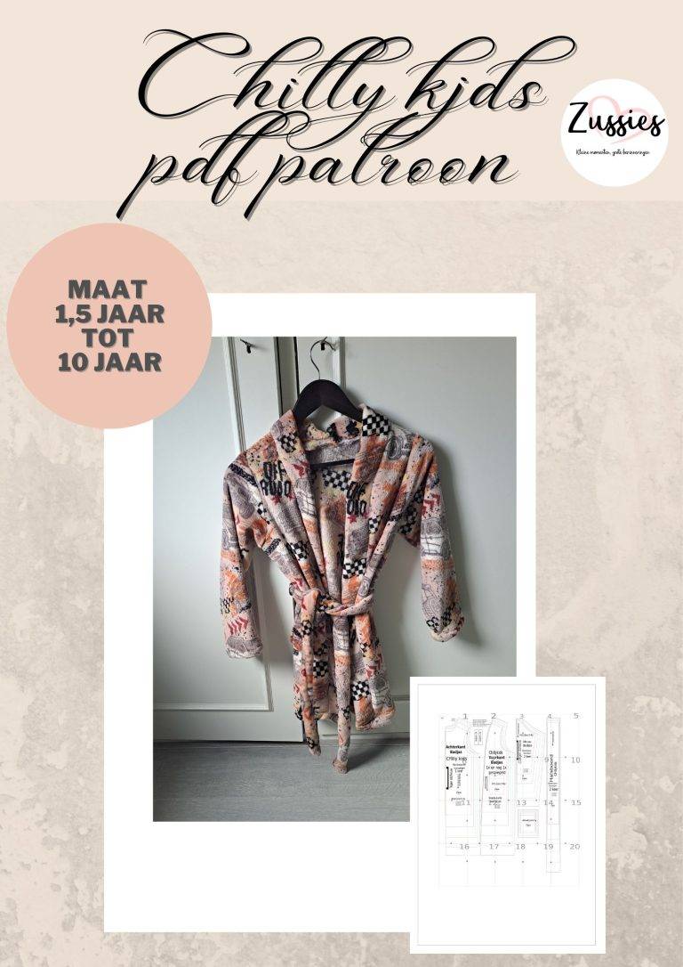 Naaipatroon badjas Chilly kids! Een nieuw patroon.