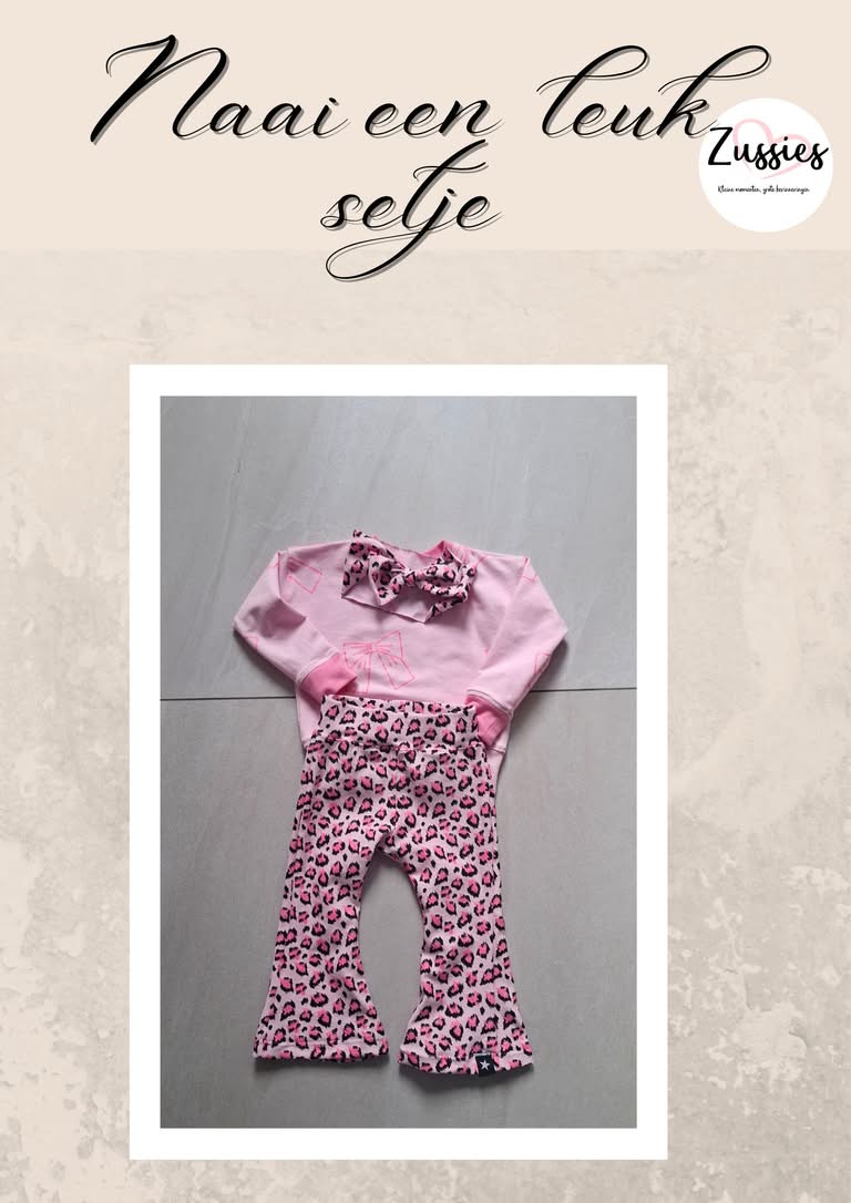 Zelf een trui en flared broek naaien voor een meisje!